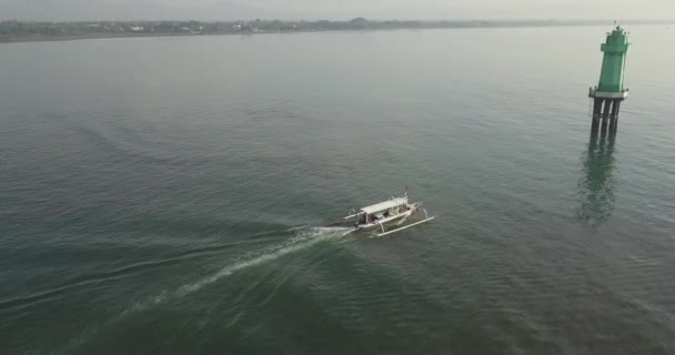 Banca teknesinin hava manzarası — Stok video