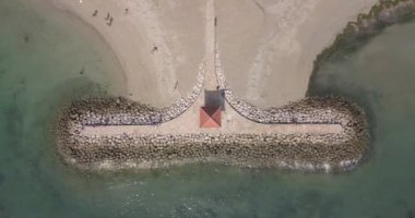 Sanur sahilinin havadan görünüşü