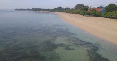 Sanur sahilinin havadan görünüşü