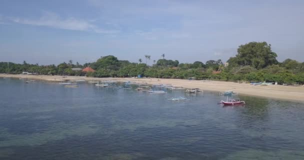 Vue aérienne de la plage de Sanur — Video