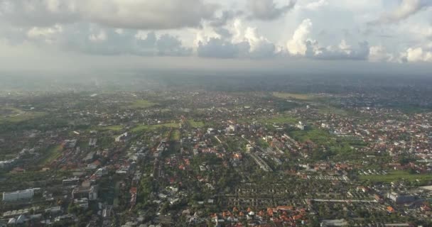 Luchtfoto van Double-six strand — Stockvideo