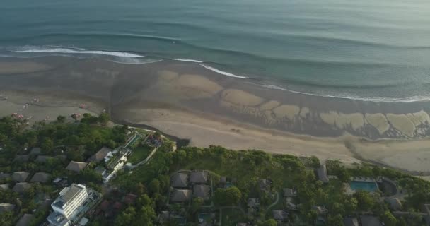 Vue aérienne de la plage Double-six — Video