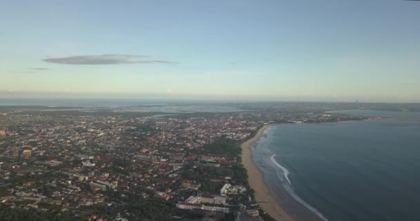 Αεροφωτογραφία του Double-έξι παραλία — Αρχείο Βίντεο