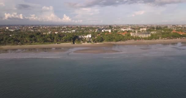 Vista aérea de la playa Double-six — Vídeos de Stock