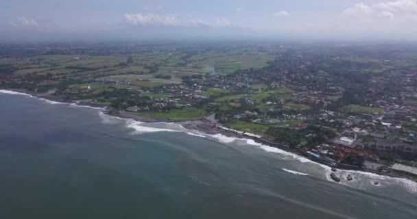 Luchtfoto van Echo strand — Stockvideo