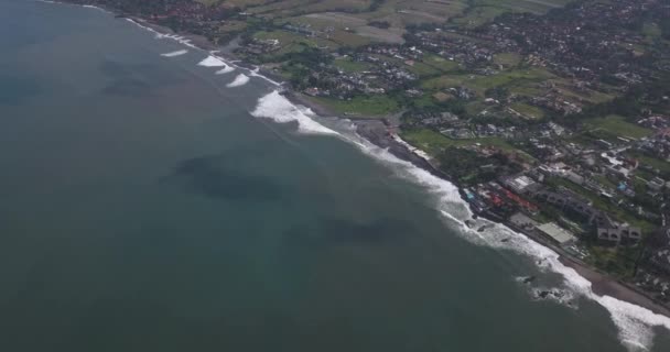 Luchtfoto van Echo strand — Stockvideo