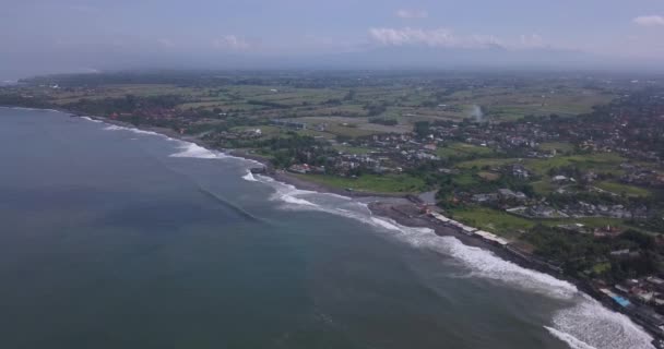 Luchtfoto van Echo strand — Stockvideo