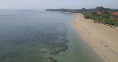 Sanur sahilinin havadan görünüşü