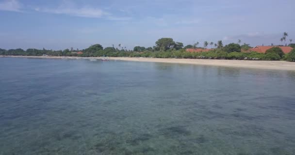 Vue aérienne de la plage de Sanur — Video