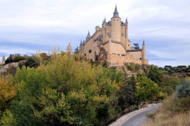  Sonbaharda Segovia Alczar, Segovia, Kastilya ve Leon, İspanya