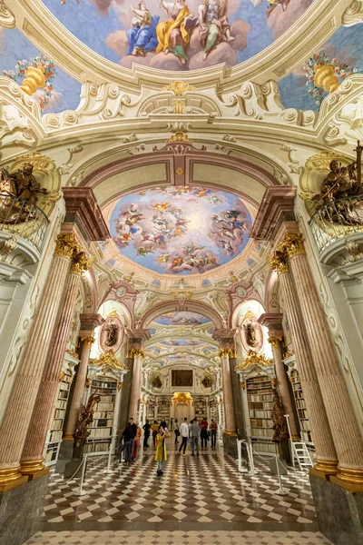 Amazing Library Ceiling Admont Austria Royalty Free Stock Images
