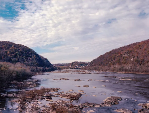 Harpers Ferry West Virginia langs de Potomac rivier — Stockfoto