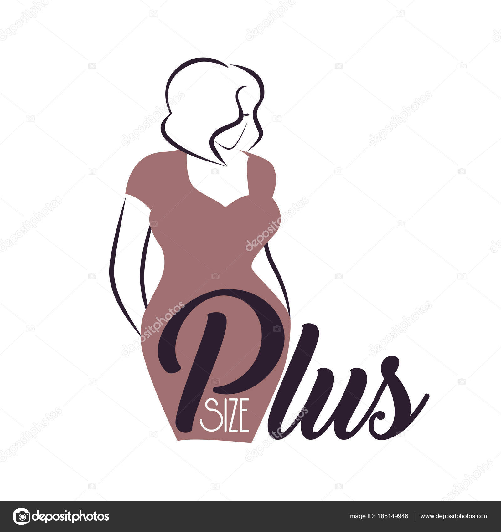 size silhouette logo Stock Vector by ©aliona3333 #185149946