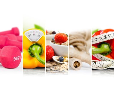 Fitness karışımı çizgili