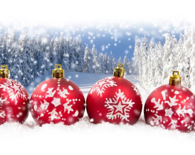 Noel topları arka planı