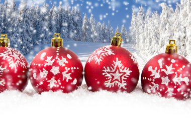 Noel topları arka planı