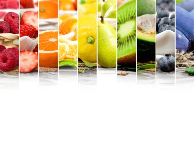 Meyve karışımı çizgili