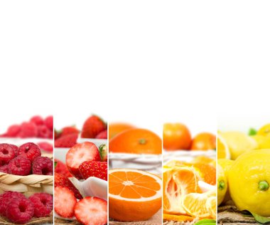 Meyve karışımı çizgili