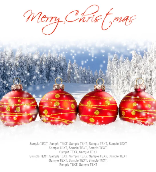 Christmas Balls Background — Stock Photo, Image