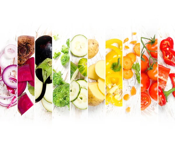 Zöldség Mix csíkok — Stock Fotó