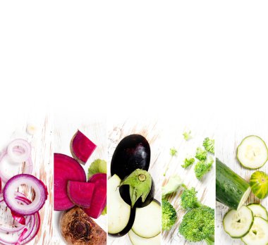 Sebze karışımı çizgili