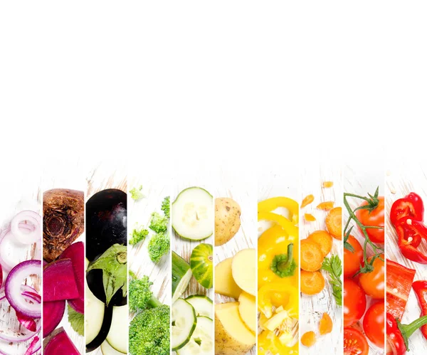 Warzywny Mix paski — Zdjęcie stockowe