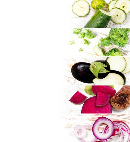 Vegetable Mix Stripes — Stock Photo, Image