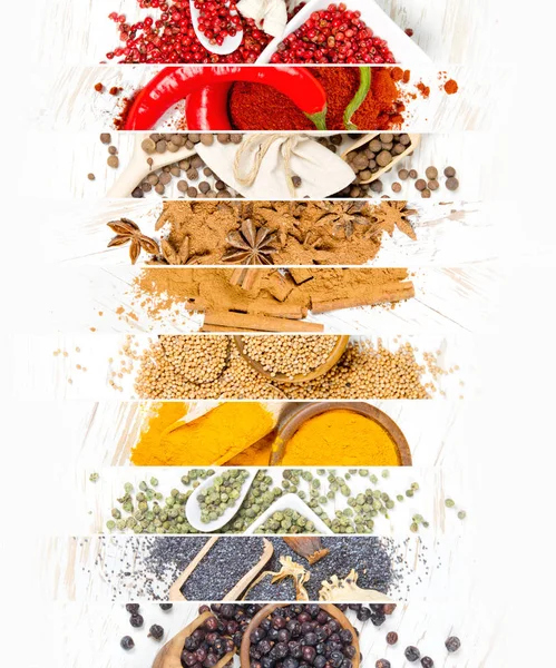 Spice Mix Stripes — Stock Photo, Image