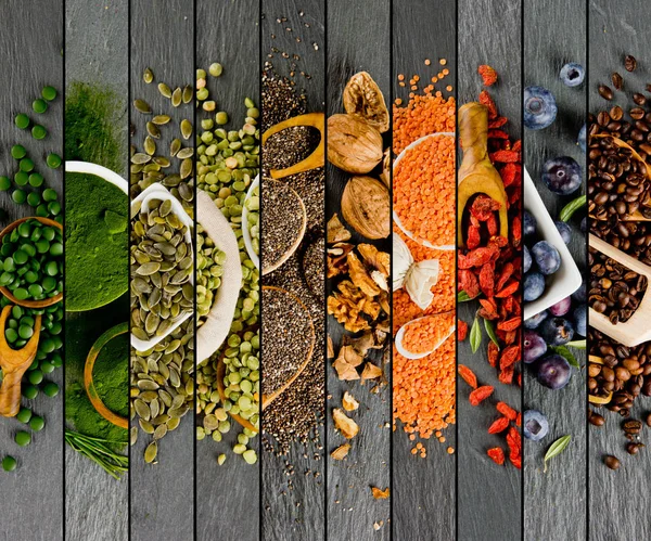 Superfood Mix ränder — Stockfoto