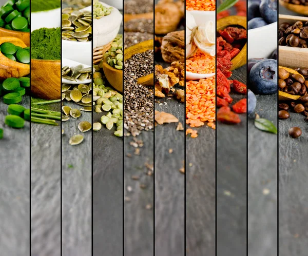 Superfood Mix strepen — Stockfoto