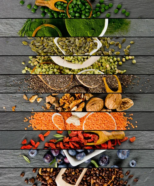 Superfood Mix çizgili — Stok fotoğraf