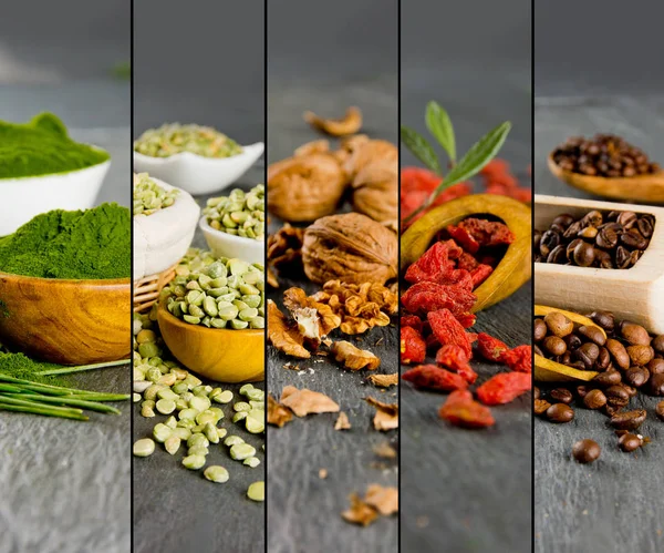 Superfood-Mix-Streifen — Stockfoto