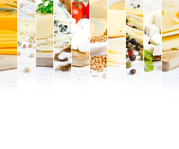 Sýr Mix pruhy — Stock fotografie