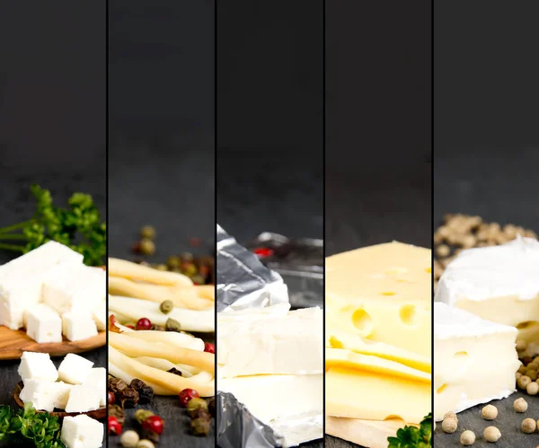Sýr Mix pruhy — Stock fotografie