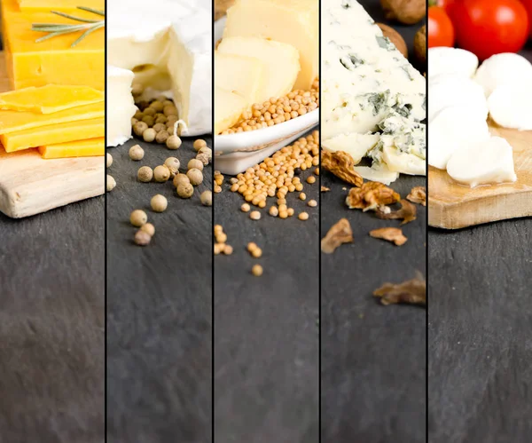 Cheese Mix ränder — Stockfoto