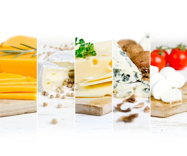 奶酪混合条纹 — 图库照片