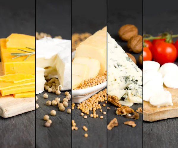 Cheese Mix ränder — Stockfoto