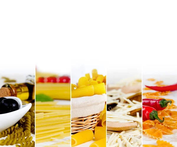 Pasta Mix Stripes — Stock Photo, Image