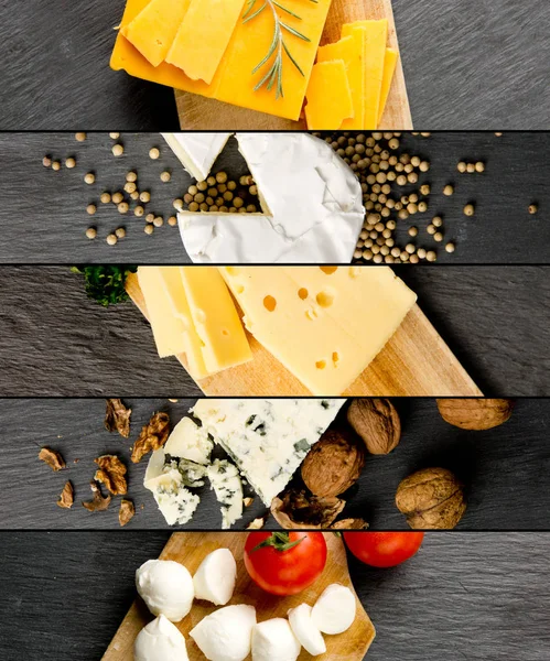 Käse Mix Streifen — Stockfoto