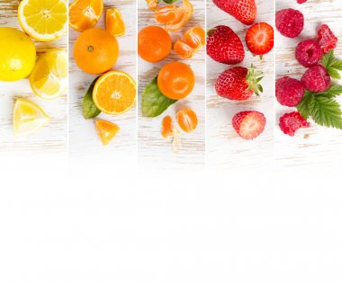 Meyve karışımı çizgili