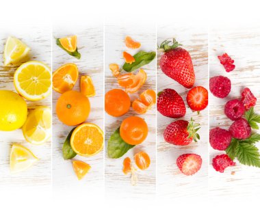 Meyve karışımı çizgili