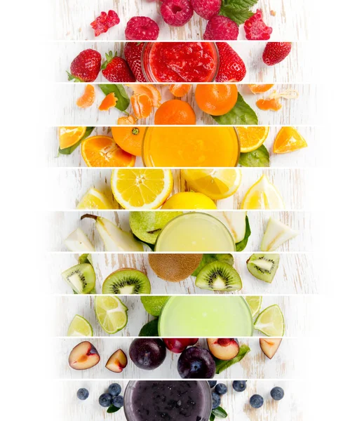 Fruit Mix Stripes — Stock Photo, Image