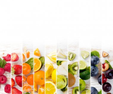 Meyve karışımı çizgili