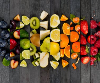 Meyve karışımı çizgili