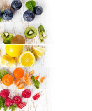 Meyve karışımı çizgili