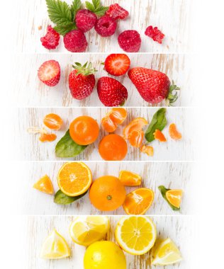 Meyve karışımı çizgili