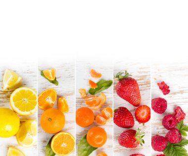 Meyve karışımı çizgili