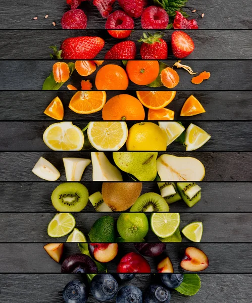 Fruit Mix strepen — Stockfoto