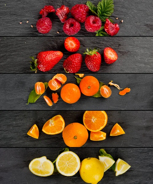 Fruit Mix strepen — Stockfoto