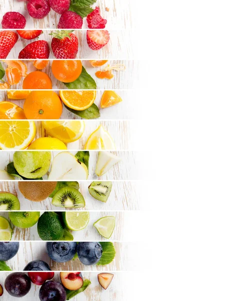 Frukt Mix ränder — Stockfoto